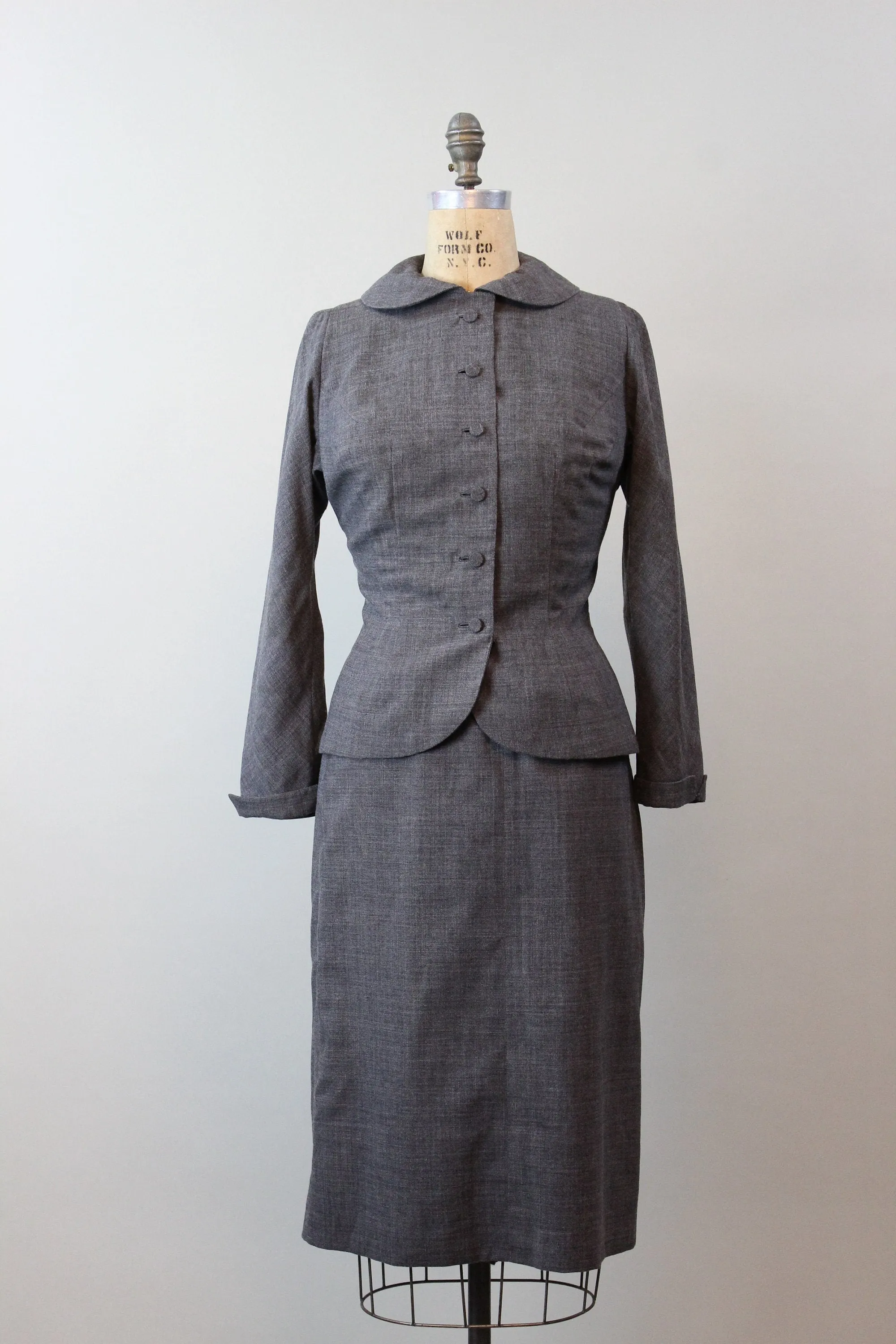 1950s SPECTATOR fitted light wool SUIT xs | new fall winter