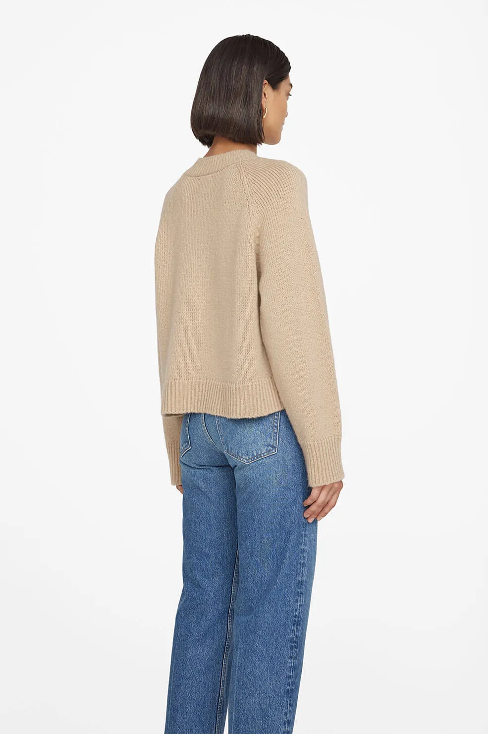 Anine Bing - Kendrick Sweater University of Paris in Light Camel