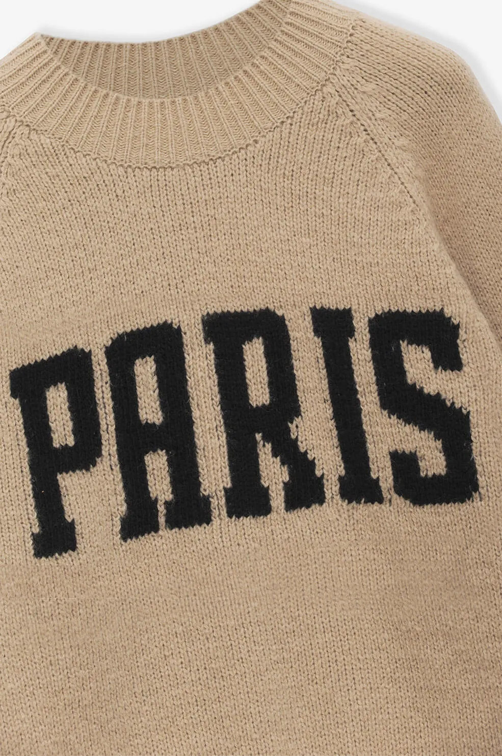 Anine Bing - Kendrick Sweater University of Paris in Light Camel