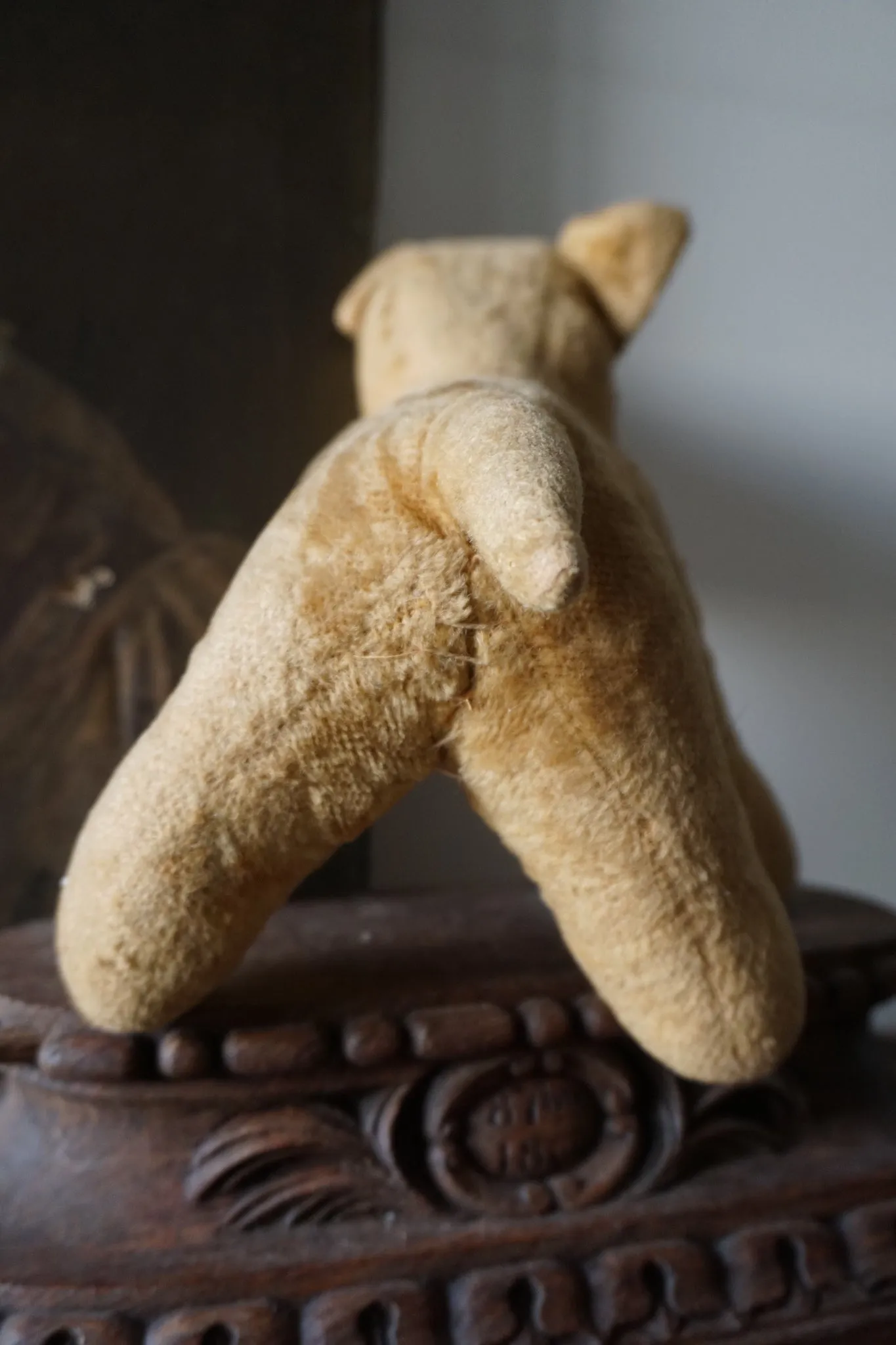 Antique French Time-Worn Dog