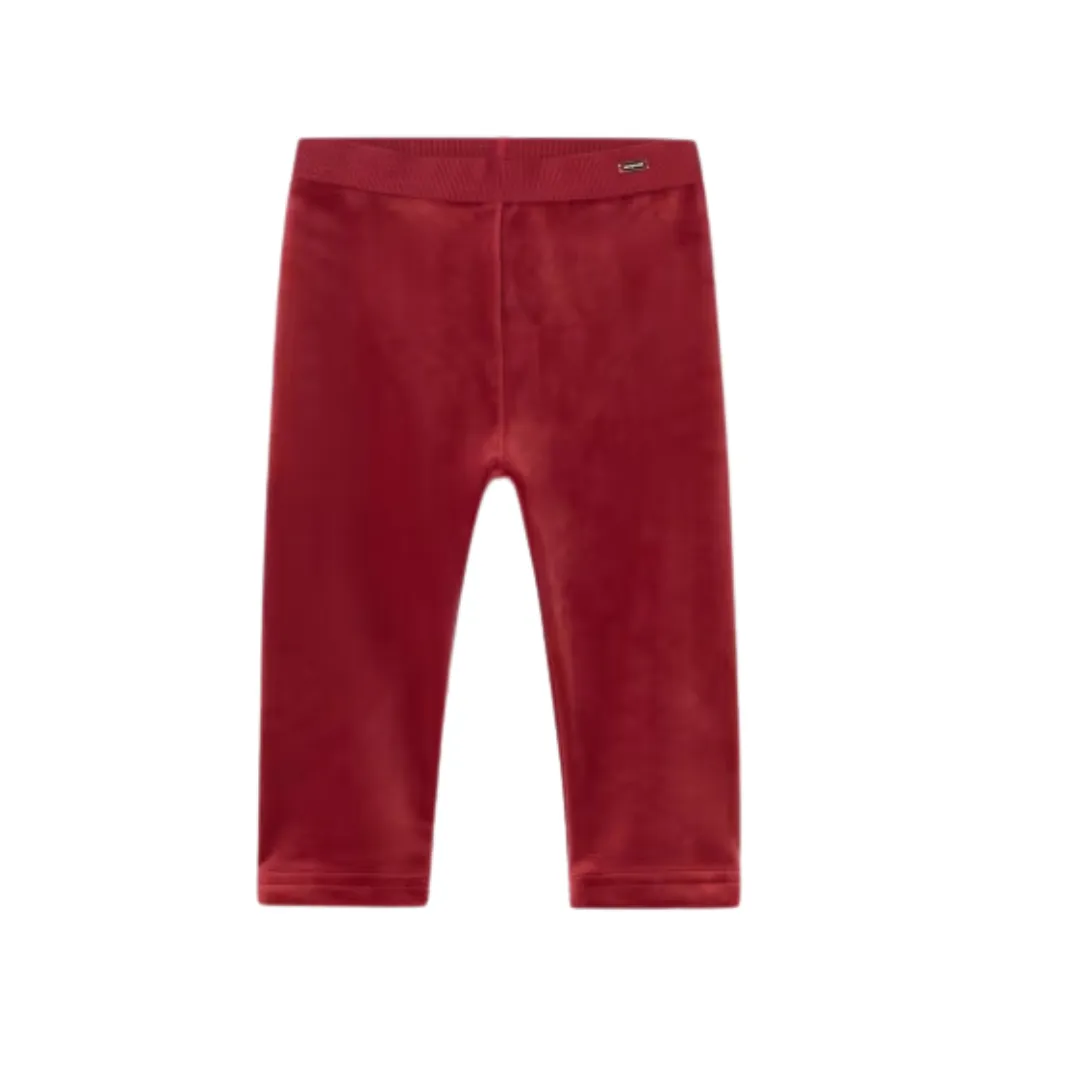 Baby Velvet Leggings - Cherry by Mayoral - FINAL SALE