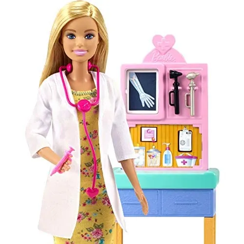 Barbie Pediatrician Playset Blonde Doll 12-inches