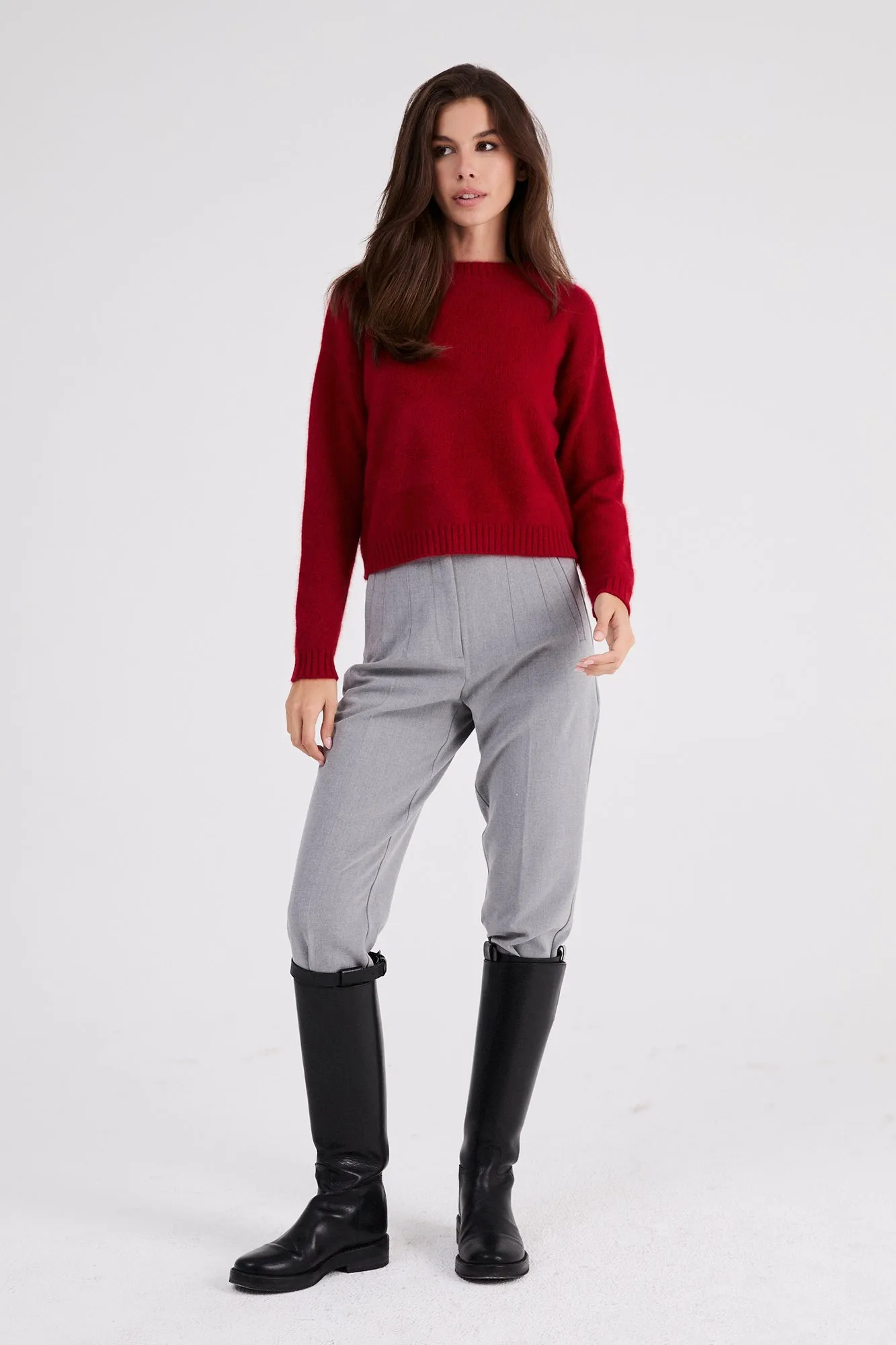  Beryll Holly Cashmere Sweater | Cherry Red
