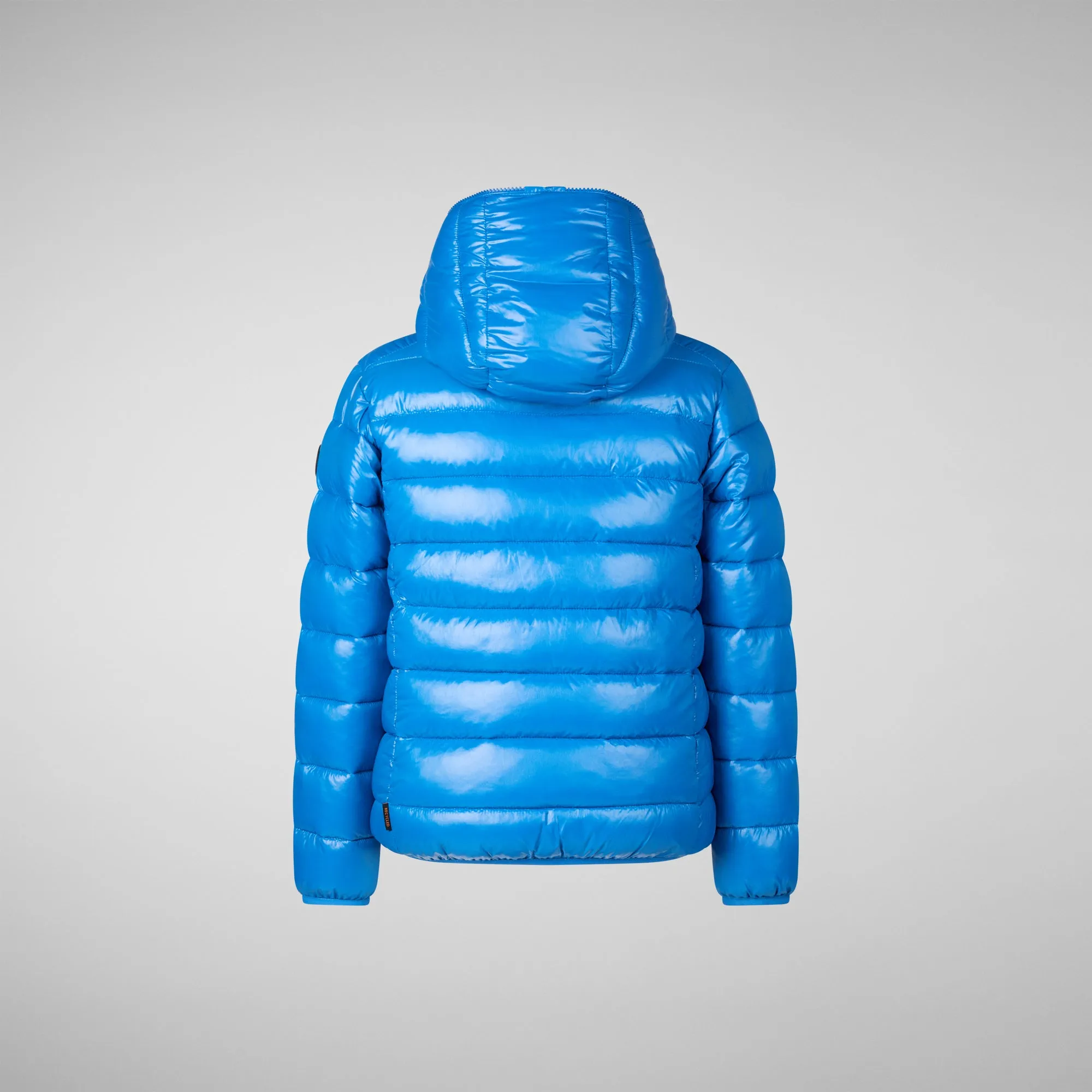 Boys' animal free puffer jacket Gavin in blue berry