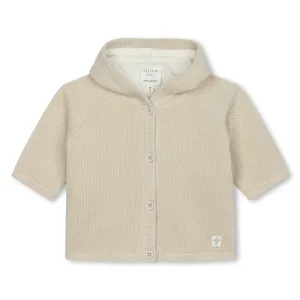 Carrement Beau Stone Knit Hooded Jacket
