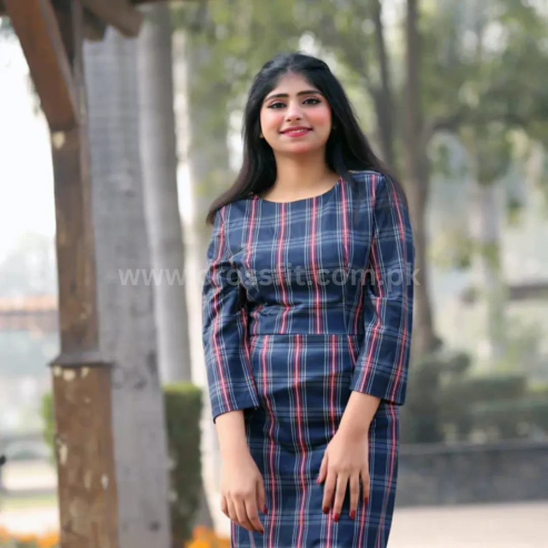 CHECKERED DRESS.