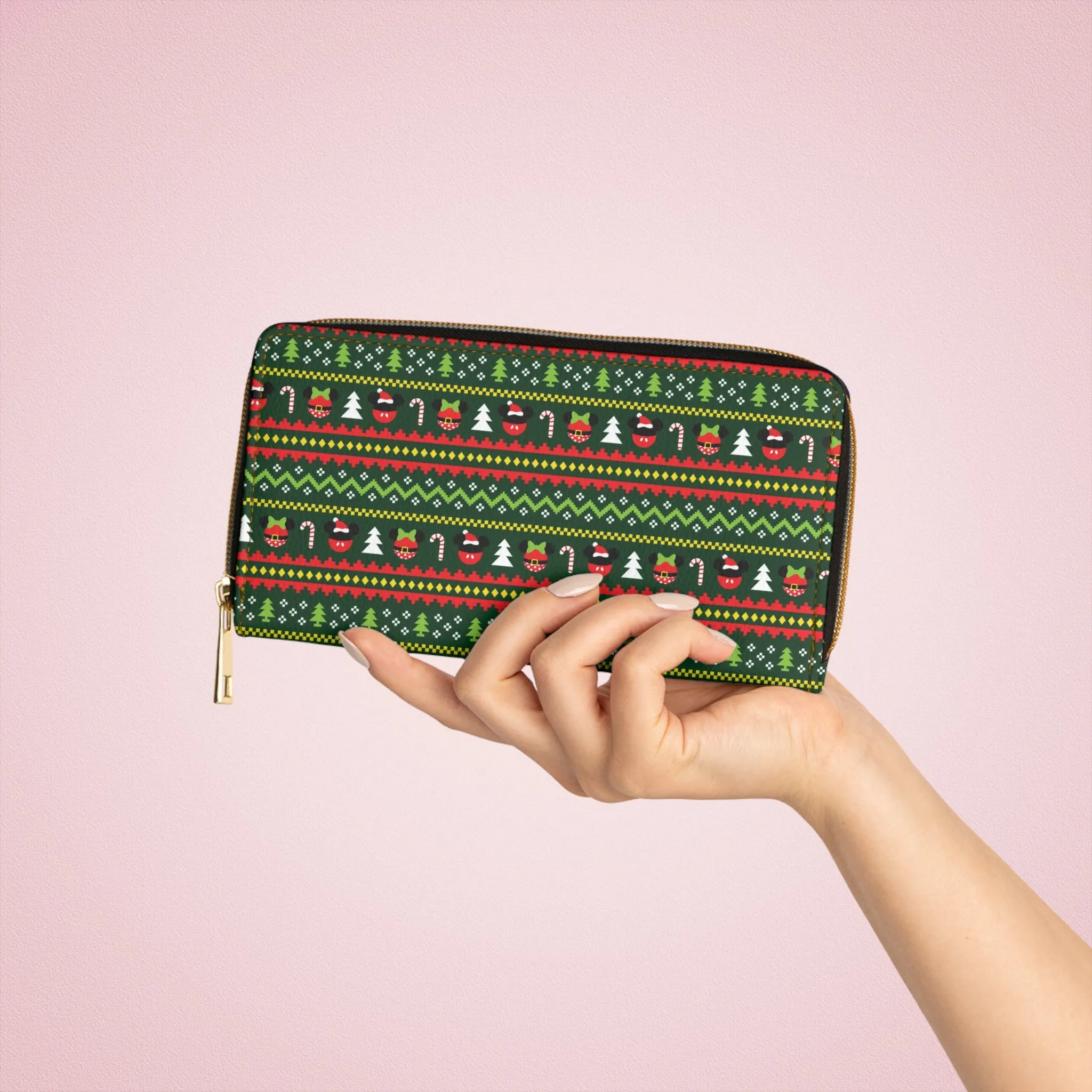 Christmas Sweater Zipper Wallet