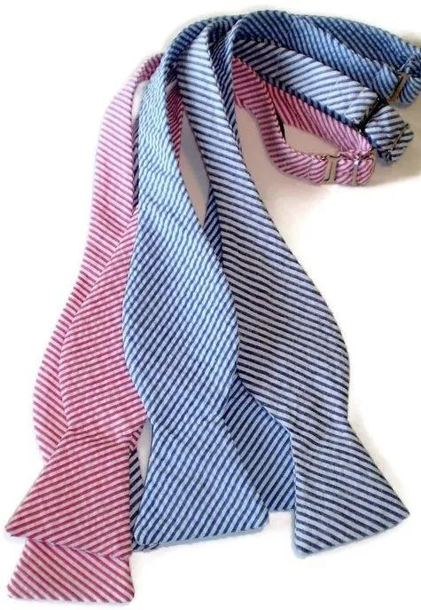 Classic Seersucker Bow Tie