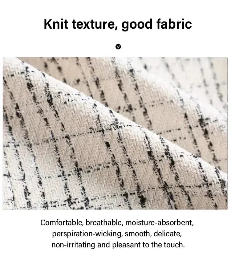 Elegant Gift For Her Women's Houndstooth Print Blazer