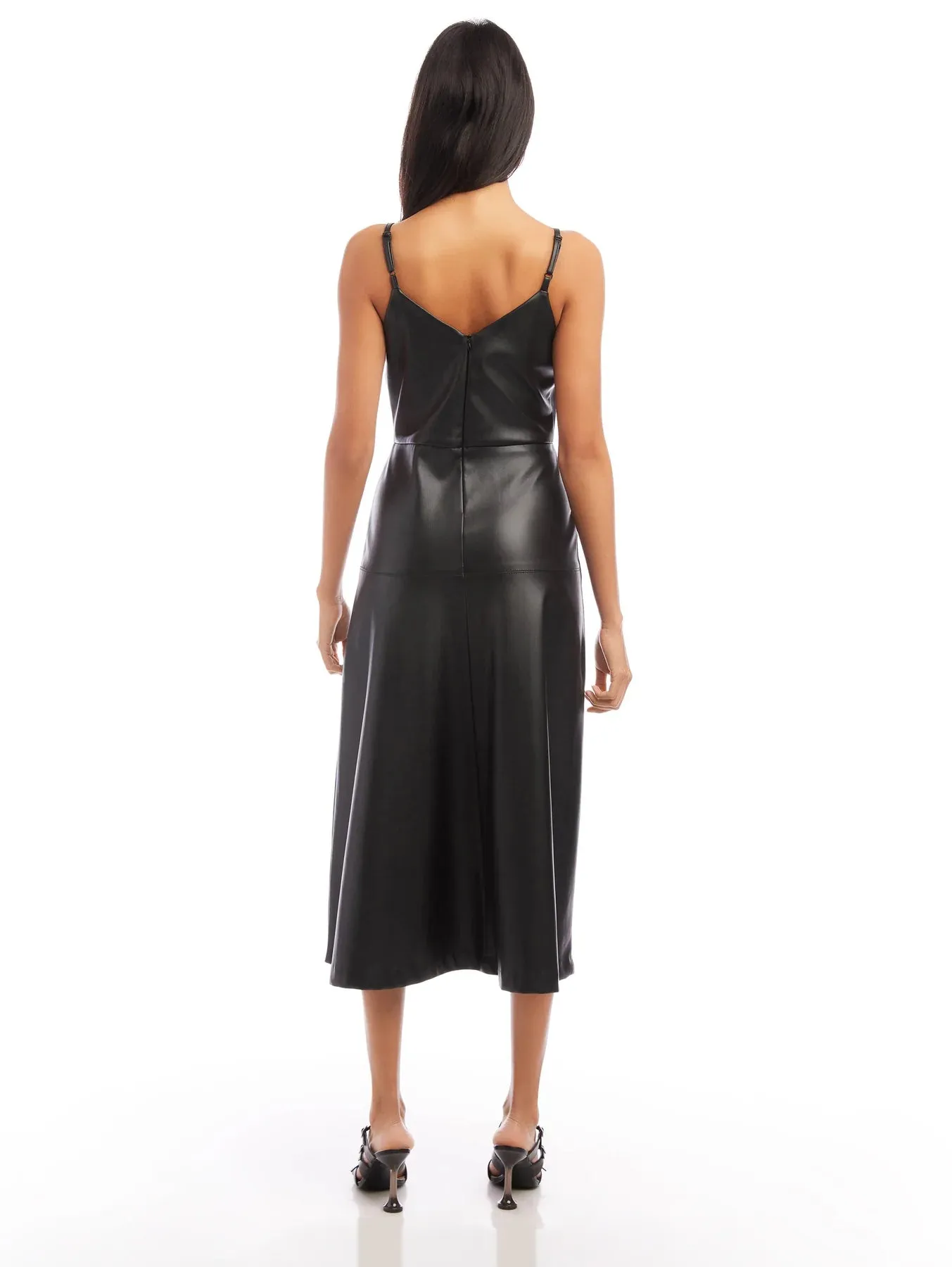 Faux Leather Dress