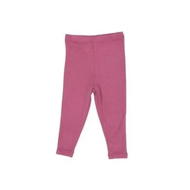 Girls Bottoms| Legging - Rib Chateau Rose | Angel Dear
