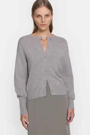 Hart Merino Cardigan Stone Grey