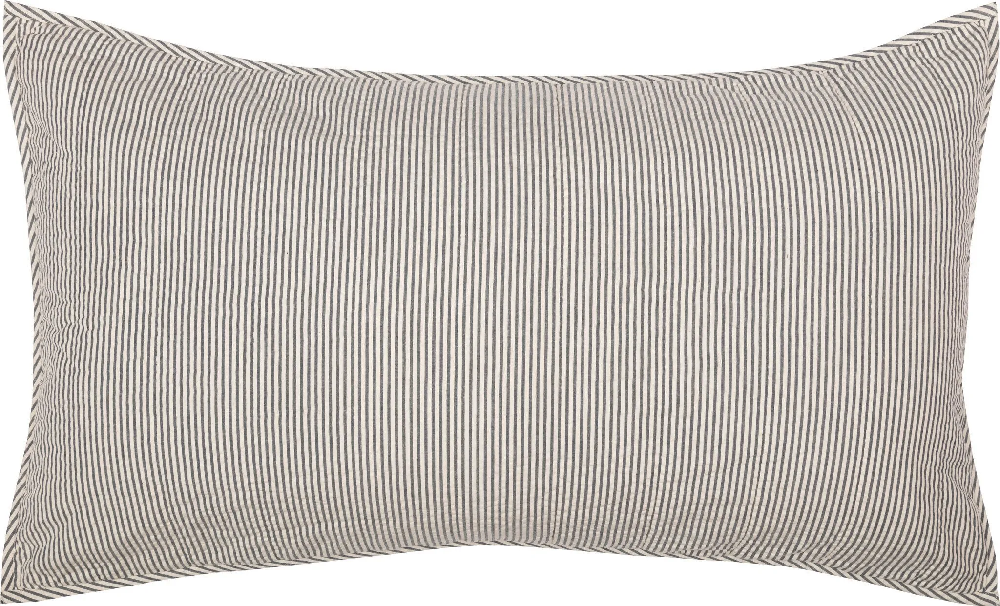 Hatteras Blue Seersucker King Sham 21x37"