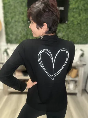 Heart Zip Cardigan