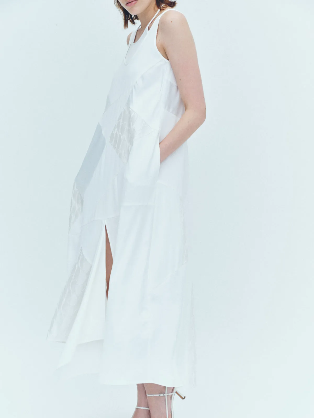 Layered blocking Dress