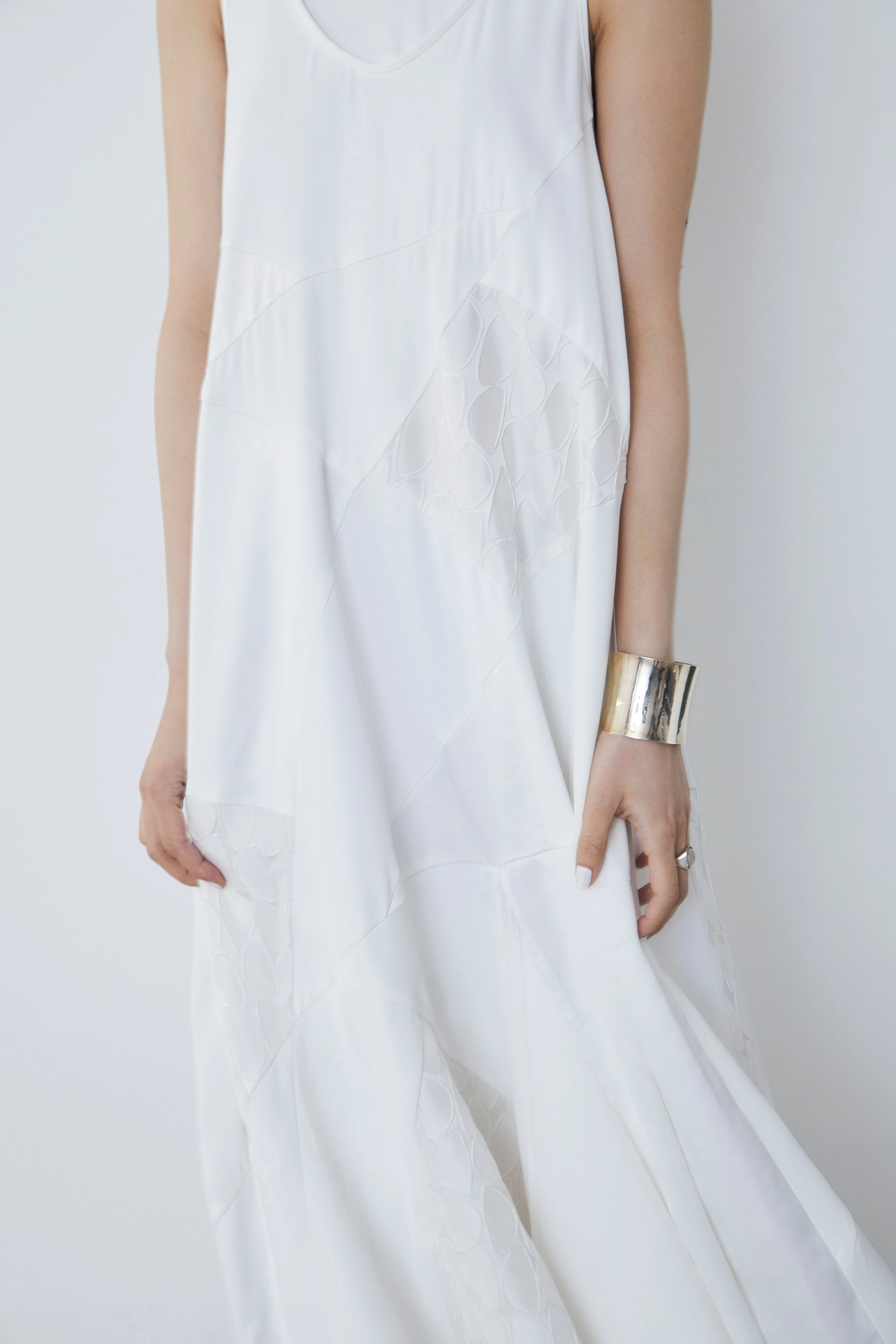 Layered blocking Dress