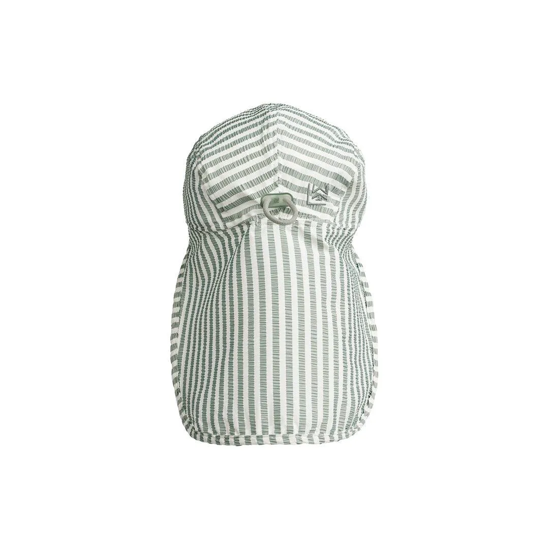 Liewood Lusio Seersucker Sun Hat - Peppermint Stripe - Crème De La Crème