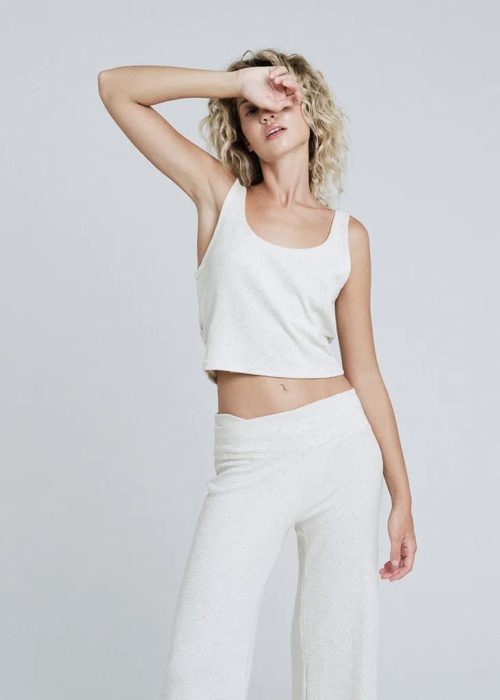 Linen Waffle Origami Top