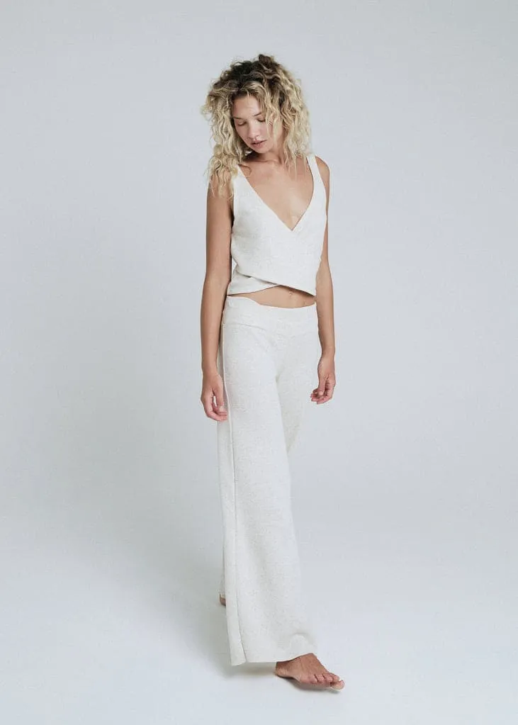 Linen Waffle Origami Top