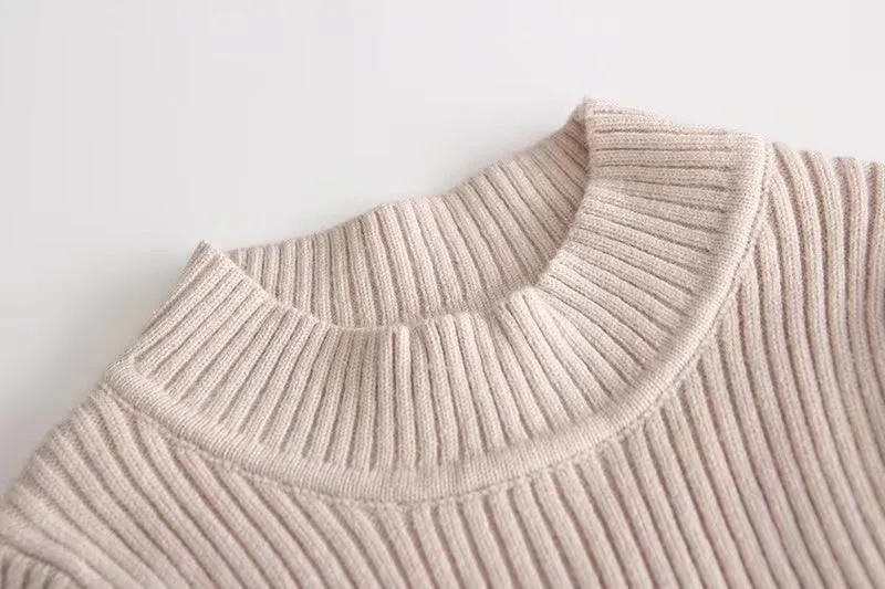 Lulu Ruffled Knit Sweater Dress
