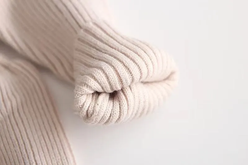 Lulu Ruffled Knit Sweater Dress