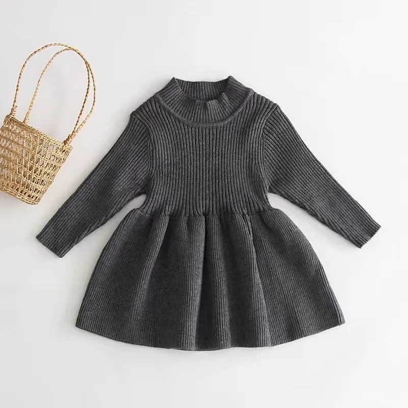 Lulu Ruffled Knit Sweater Dress