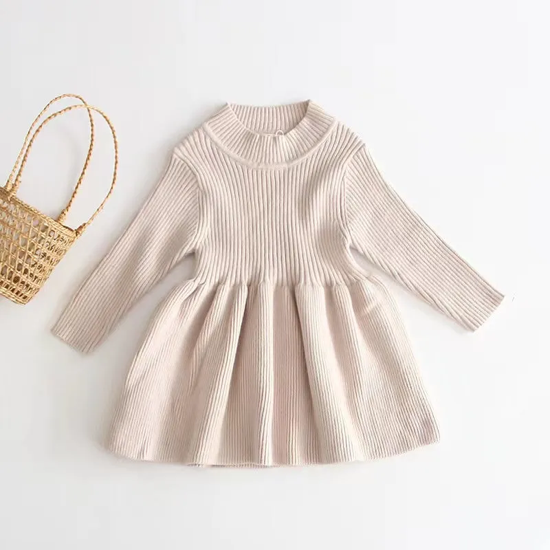Lulu Ruffled Knit Sweater Dress