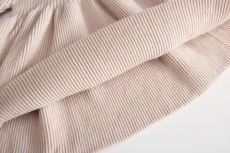 Lulu Ruffled Knit Sweater Dress