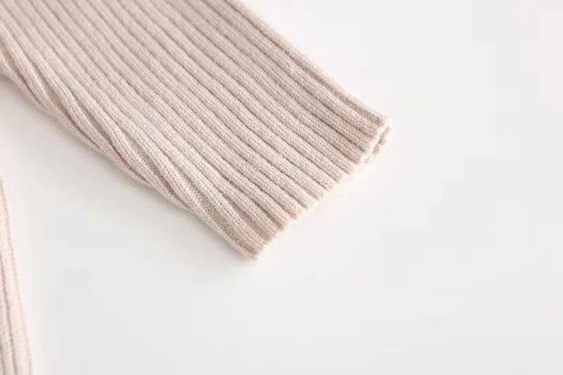 Lulu Ruffled Knit Sweater Dress