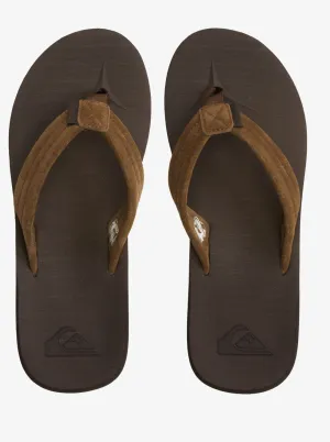 Quiksilver Men's Carver Suede Recycled Sandals Brown 2 AQYL101311-CVJ2