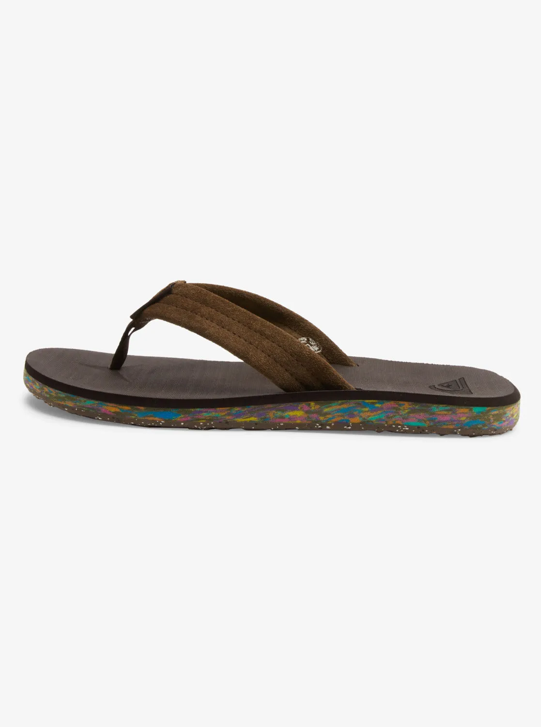 Quiksilver Men's Carver Suede Recycled Sandals Brown 2 AQYL101311-CVJ2