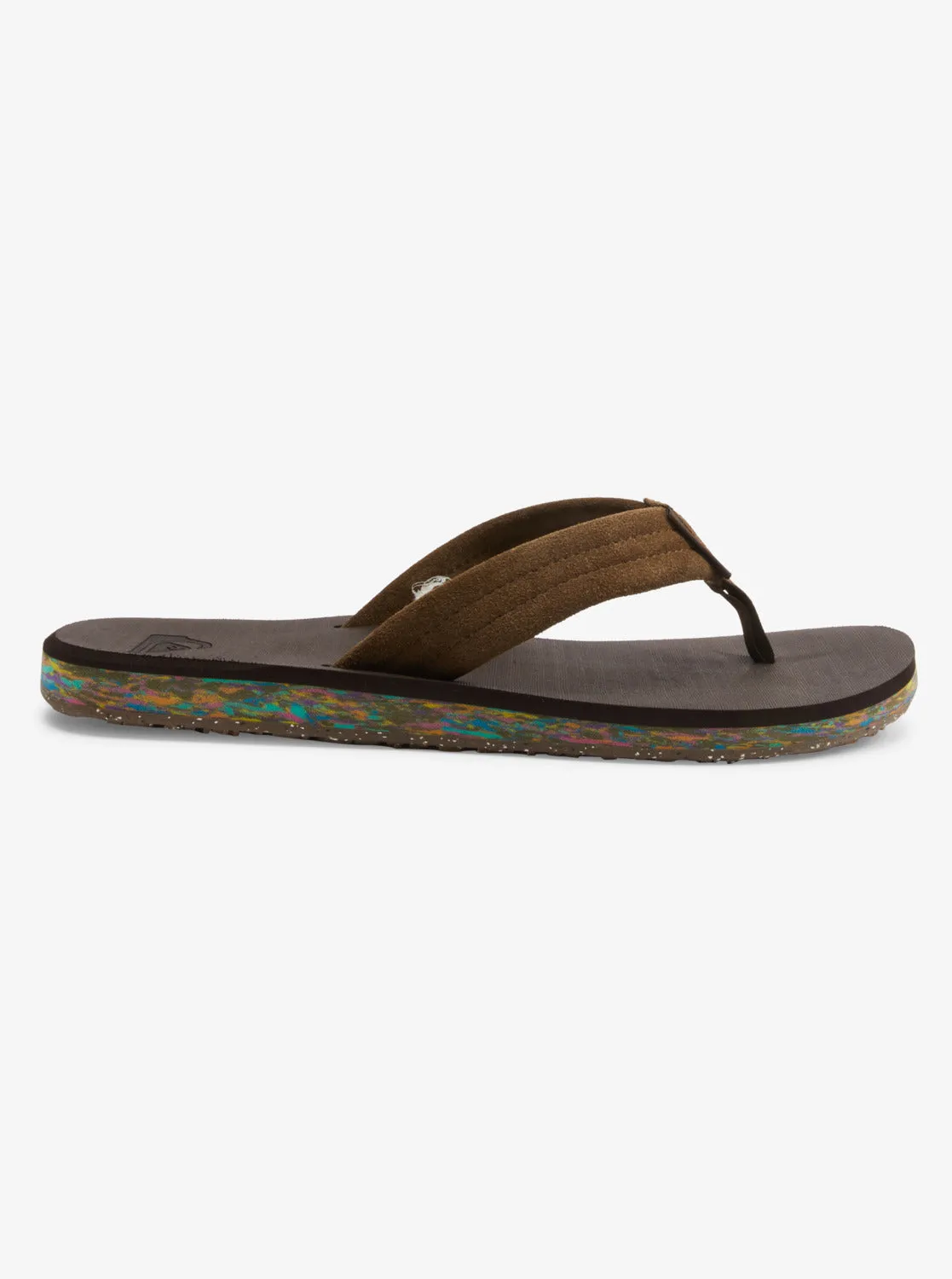 Quiksilver Men's Carver Suede Recycled Sandals Brown 2 AQYL101311-CVJ2