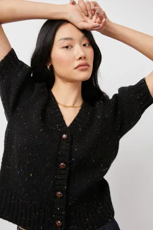 Rails isla black confetti sweater