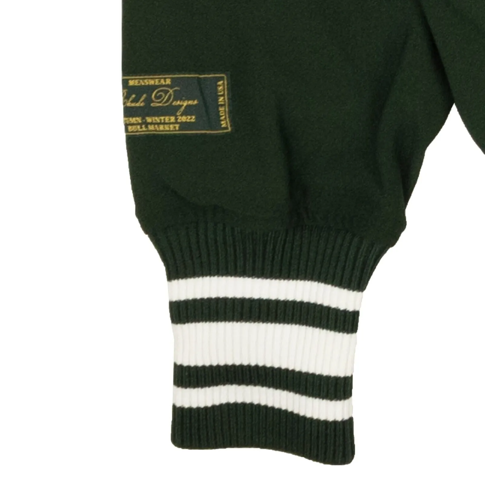 Rhude Ribbed Track Jacket - Forest