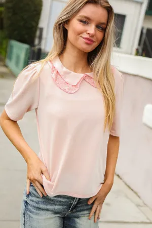 Sage Boho Print Challis Drop Sleeve Top