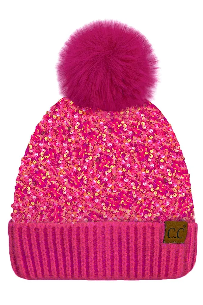 Sequin Beanie