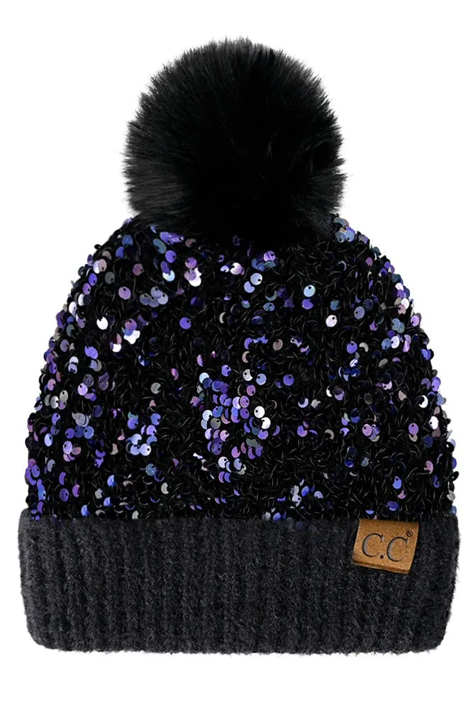 Sequin Beanie