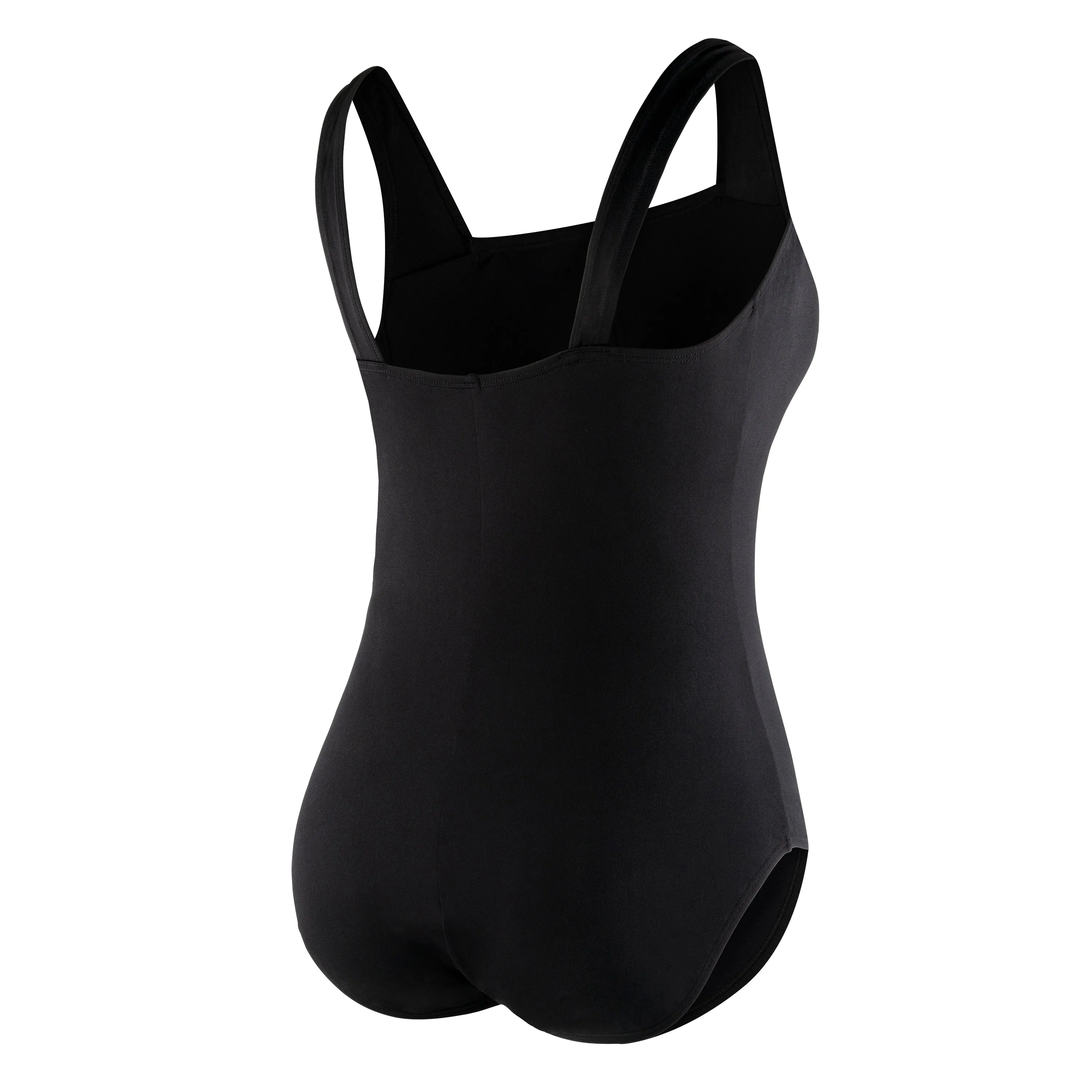 Speedo Plus Solid Shirred Tank - Black