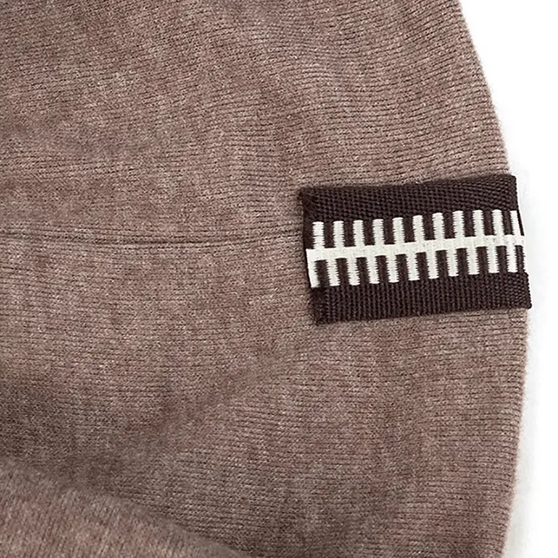 Stylish Cotton Soft Beanie with Decorative Zipper - SF1718