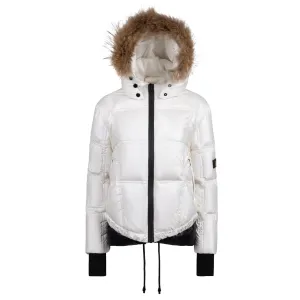 Teen Ruched Puffer - White