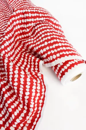 Tokyo - Printed Seersucker Cotton | Venetian Red