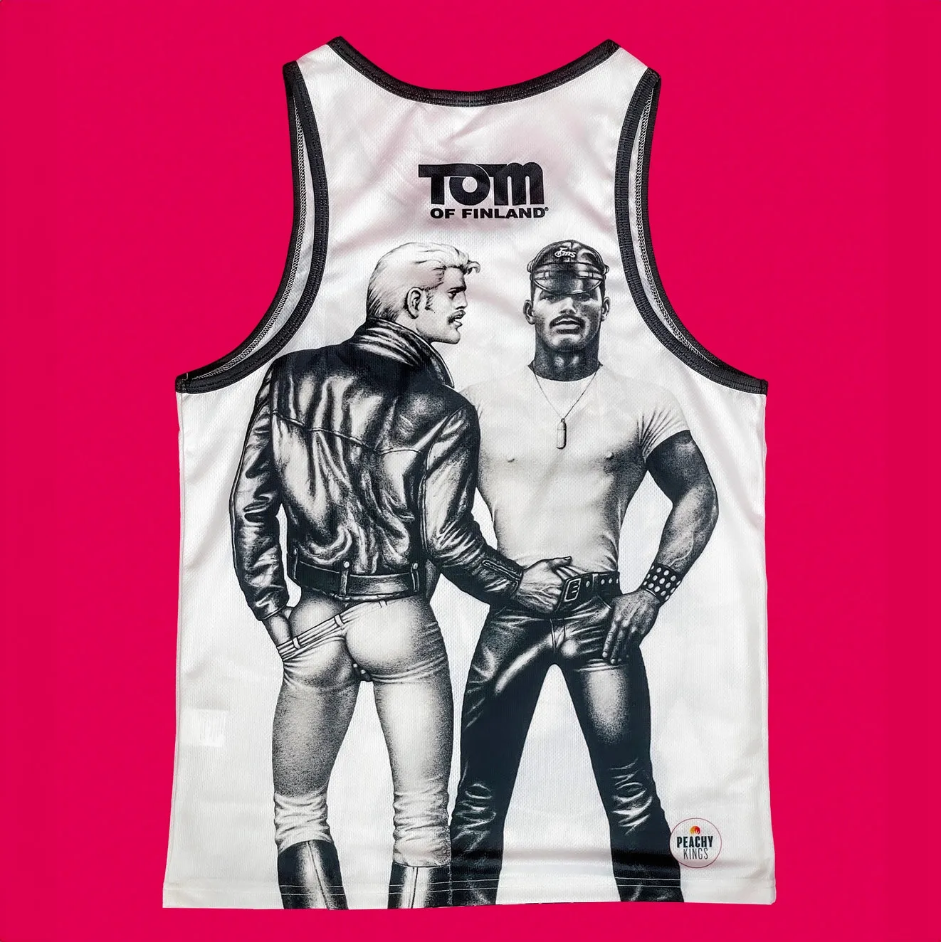 Tom of Finland Tom 73 mesh tank top white