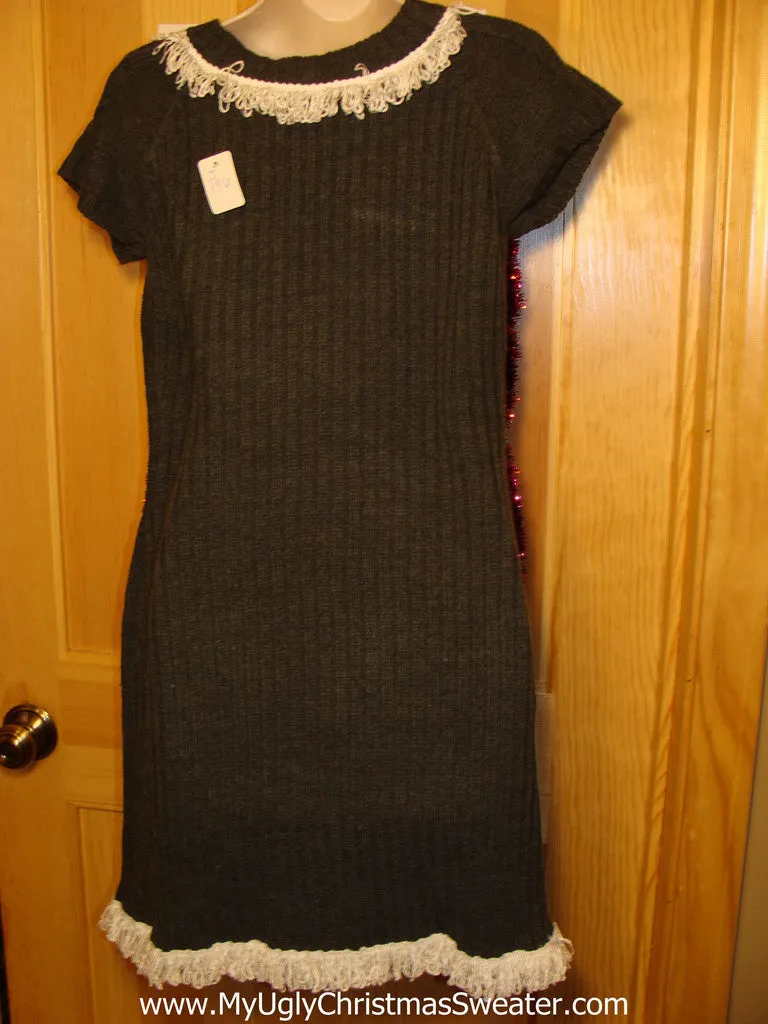 Ugly Christmas Sweater Party Hanukkah Sweater Dress (j196)