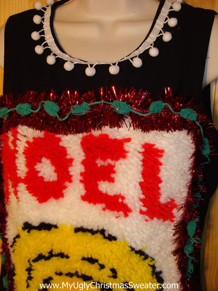 Ugly Christmas Sweater Party Tacky Dress Hook Rug NOEL (d60)
