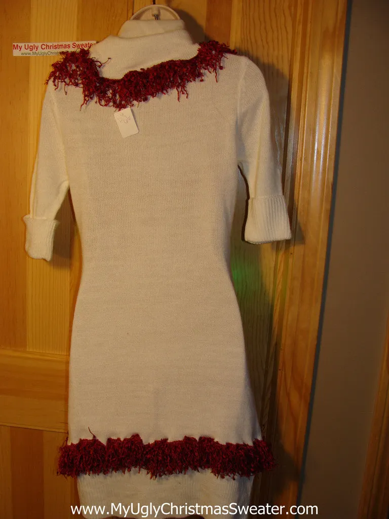 Ugly Christmas Sweater Party Tacky Dress Naughty Dangling 3D Decorations with Lights (d66)