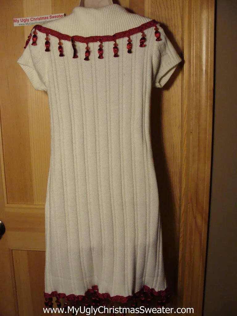 Ugly Christmas Sweater Party Tacky Dress with Lights (d69)