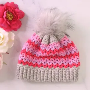 V-Stitch Beanie Crochet Pattern