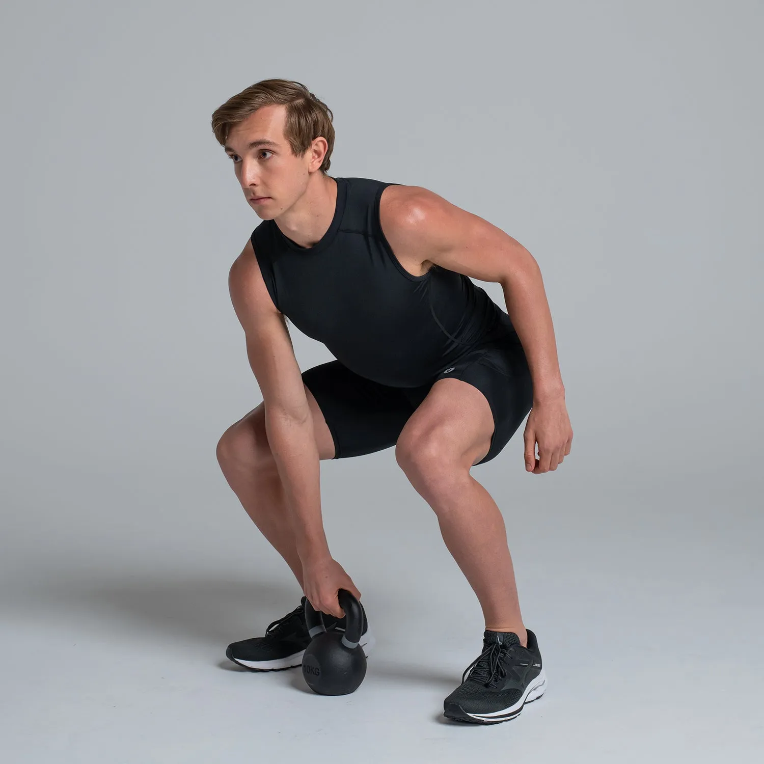 Valour Compression - Men's Black Tank Top