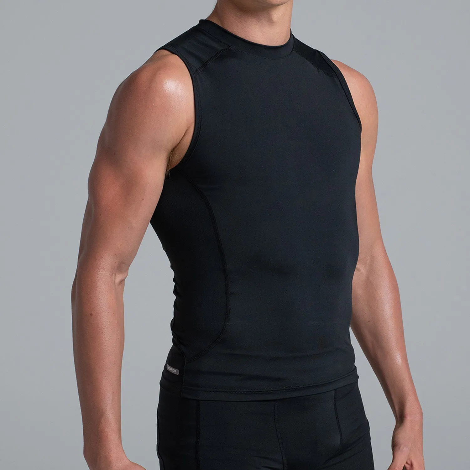 Valour Compression - Men's Black Tank Top