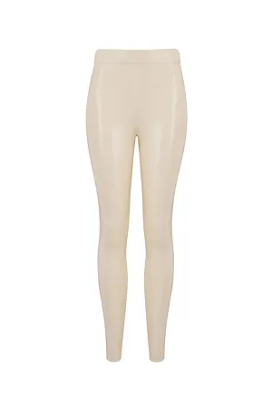 White Ivory Latex Leggings